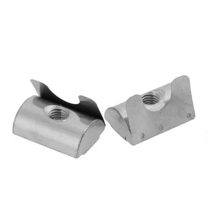 (M8)Fasteners Nuts Shrapnel Nuts 20pcs M8 EU Standard Galvanized Carbon Steel - Picture 1 of 9