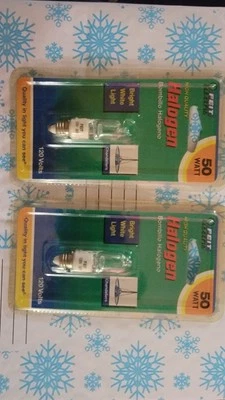 2 Feit Electric BPQ50/CL/MC/RP 50-Watt T3 Bulb with Mini Candelabra Base - Image 1 of 4