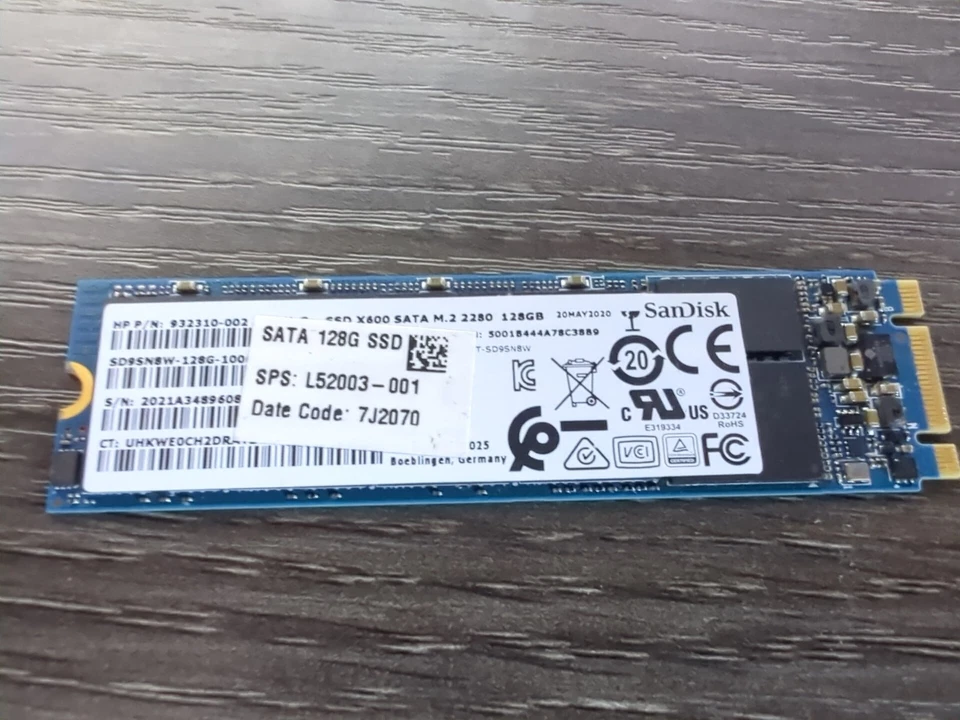 Sandisk 128GB M.2 SATA SSD  - Image 1 of 1