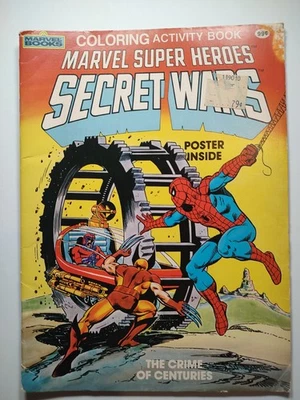 Marvel Super Heroes Secret Wars Coloring Activity Book 1984, No Poster, Spidey - Image 1 of 4