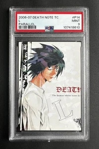 Death Note 2006-2007 “L” Parallel Trading Card Near Mint PSA Graded 9 - Picture 1 of 4
