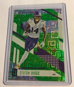 2017 Unparalleled Stefon Diggs Green Escher Squares SP Minnesota Vikings - Picture 1 of 2