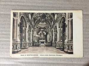 00025 Cartolina Montecassino (FR) Basilica - Interno della Cattedrale (Fansagra) - Bild 1 von 2