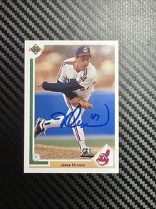 Jesse Orosco Cleveland Indians 1991 Upper Deck # 240 Signed Autograph Card 