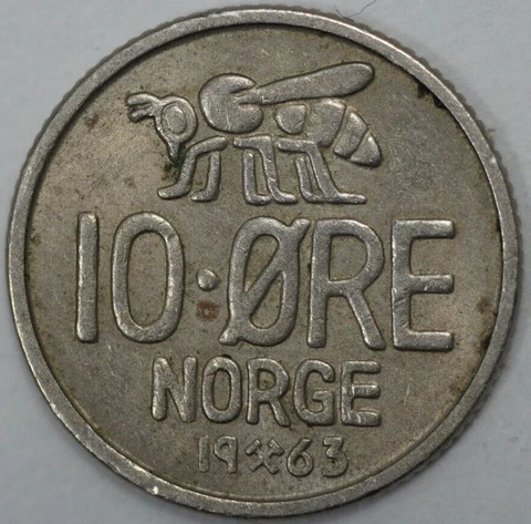 1963 Norway 10 Ore Cover