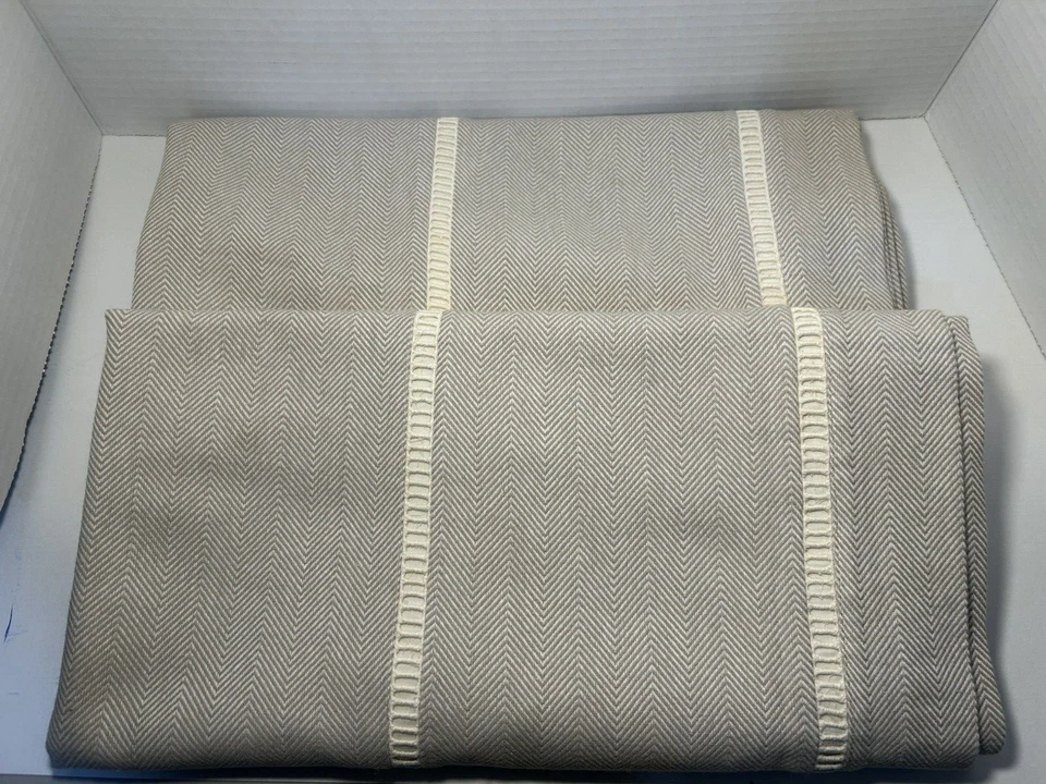 JUEGO DE 2- Fundas de Almohada Tommy Bahama Beige Tejido Playa Decoración 29" x 29" Cuadradas Foto 1 de 4