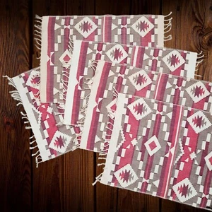 NEW Jorge Santos Vintage Handwoven 5 Placemats  Southwestern Design Guatemala  - Picture 1 of 9