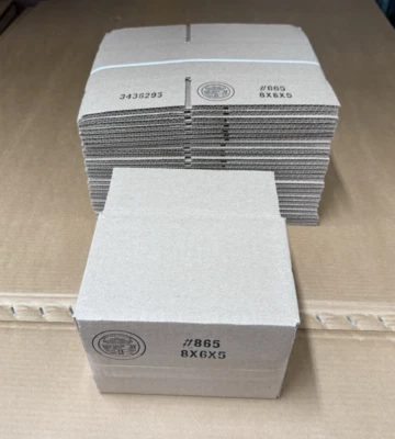 25 8x6x5 Cardboard Paper Boxes Mailing Packing Shipping Box Corrugated Carton - Image 1 of 4