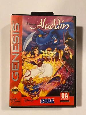 Disney's Aladdin (Sega Genesis, 1993) Case/Cartridge No Manual Clean/Tested Game - Image 1 of 4