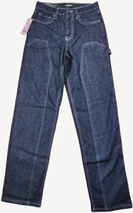 Wild Fable Womens Blue Denim High-Waisted Straight Carpenter Jeans 6 NWT - Picture 1 of 18
