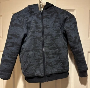 Lee Boy's Full-Zip Hooded Lined Jacket Sz S (7/8 Years) - Picture 1 of 4