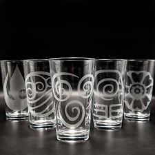AVATAR THE LAST AIR BENDER Engraved Beer Pint Glasses | Gift TV Gift Idea!