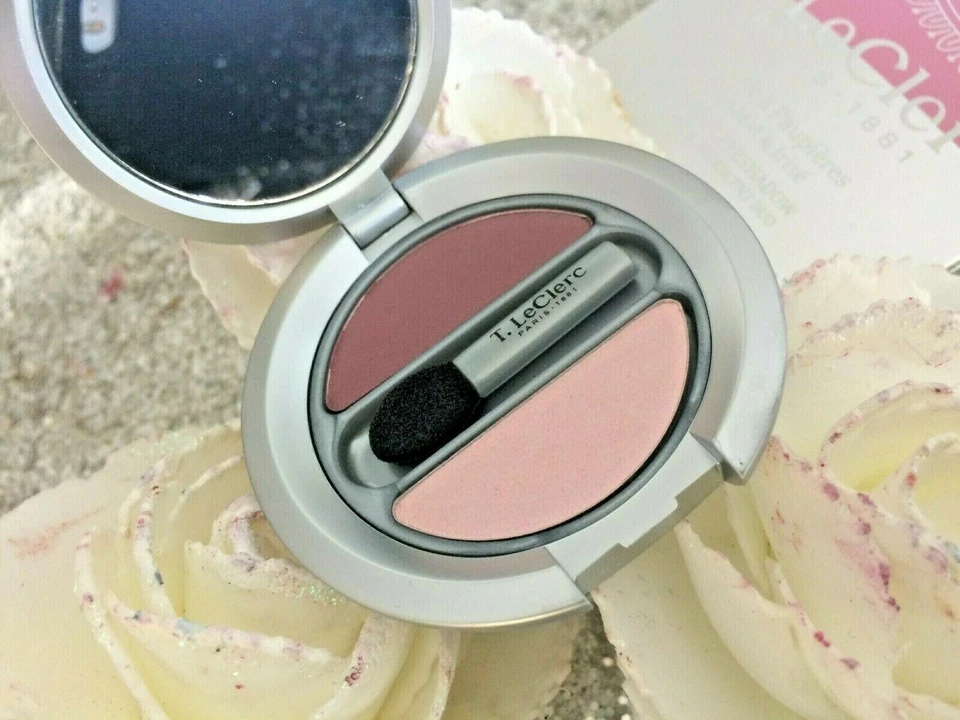 T LECLERC Augen Duo -schatten Augenlider Matt & Irisierend 22 Pflaume Tender - Bild 1 von 1