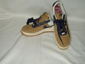 Tenis Nike Air Force One AF-1 '82 XXV 2007 negras bronceadas blancas 314192-742 talla 6 años - Imagen 1 de 7