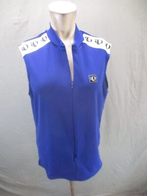 Pearl Izumi Size XL Mens Blue Back Pocket 3/4 Zip Vented Back Cycling Vest 054 - Image 1 of 4