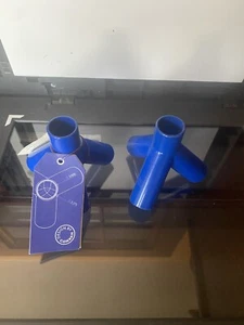 Juego de dos candelabros individuales Design by Conran metal azul NUEVO muy RARO - Imagen 1 de 1