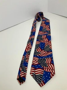 Corbata Frijoles McGee Bandera Americana Estrellas y Rayas Antigua Gloria Hecha en EE. UU. De Colección - Imagen 1 de 8