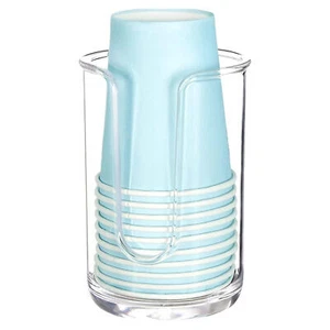 Bathroom Mouthwash Cups Holder Wall-Mounted small cup Dispenser for Home Office - Picture 1 of 13