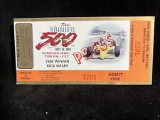 Vtg 1989 Indianapolis 500 Indy Motor Speedway Race Corporation Ticket Stub Rare