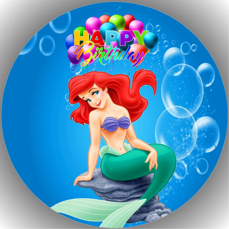 Tortenaufleger Tortenbild Fondant - Oblate Arielle die Meerjungfrau  P38 - Bild 1 von 1