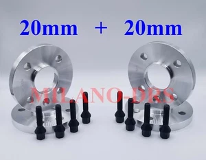 KIT 4 DISTANZIALI RUOTA 20+20mm MINI (R55-R56-R57-R58-R59) + BULLONI BLACK - Imagen 1 de 1