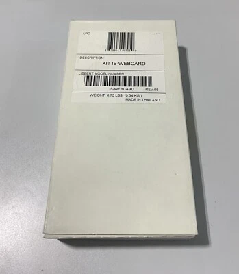 Emerson Liebert KIT IS-WEBCARD IntelliSlot Management Web Card 417771G NEW - Image 1 of 4