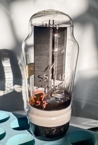 Frühe englische U52 5U4G Röhre getestet stark invertiert Pan Getter passend für 274B 422A - Bild 1 von 3