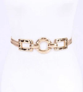 BNWT Plus Size Metal Elastic Fashion Elastic Belt Stretch Belt - Picture 1 of 5