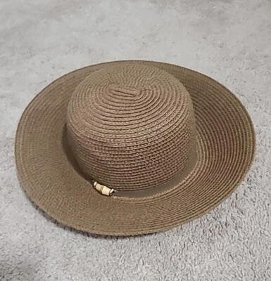 Женская бумажная широкополая шляпа Magid с акцентом из бисера один размер - Изображение 1 из 4