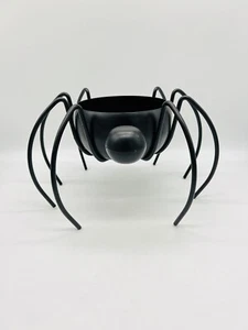 Halloween Araña de Metal Negro Caramelo Cuenco Plato Cuenco Espeluznante Decoración Grande - Imagen 1 de 9