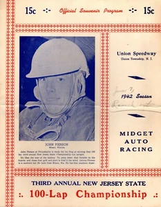 1942 Union Speedway Program with Ticket 100 Lap Championship - Picture 1 of 4