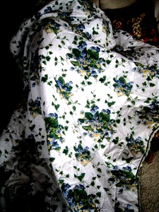 Vintage Waverly Garden Room Queen-Size wendbare Bettdecke süße Veilchen 95x99 - Bild 1 von 5