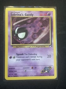 Sabrina's Gastly - 93/132 Gym Heroes - WOTC Unlimited - Pokémon TCG D2 - Picture 1 of 2