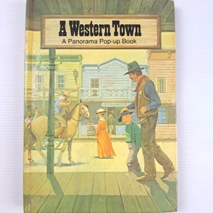 A Western Town A Panorama Pop Up Book Hardcover PB1Z - Picture 1 of 14