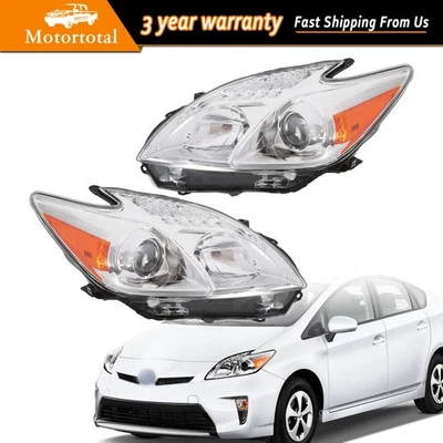 Headlights Headlamps For Toyota Prius 2010-2011 Halogen Driver&Passenger Pair Foto 1 de 4