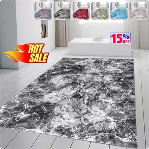 Marble Non Slip Rug Living Room Soft Rug Hallway Runner Kitchen Bedroom Door Mat - Picture 1 of 50