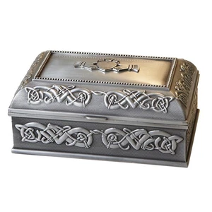 Handcrafted Irish Claddagh Jewelry Box by - Picture 1 of 4