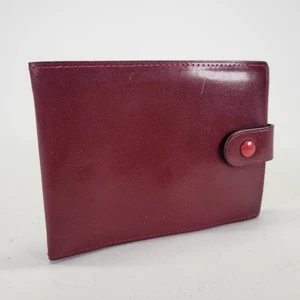 Rolex Leather Wallet Bifold Montres SA Geneva Switzerland Red Vtg 60.02.03 - Picture 1 of 10