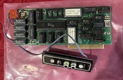 ✅  ⌘ Apple II Videx 80 Column Card  with Switch Plate , Tested , Working - Image 1 of 2