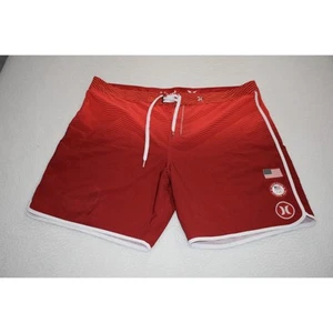 Hurley Phantom Swimming Board Shorts Mens Size 44 Team USA Olympics Red - Picture 1 of 8