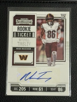 2023 Panini Contenders Mitchell Tinsley Rookie Ticket Auto #304 Bengals RC - Image 1 of 4