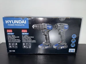Hyundai 20V Cordless 65Nm Hammer drill & 230Nm Impact Driver Kit - 2x 2.0Ah Incl - Picture 1 of 5