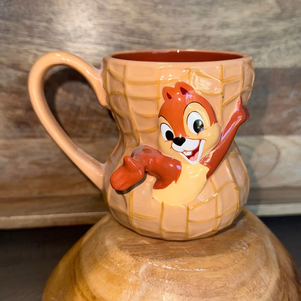 Disney Parks Chipmunk Peanut Mug Chip 'n Dale Ceramic Coffee Cup - Image 1 of 4