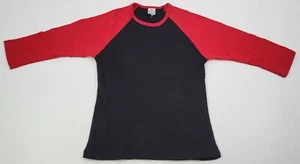 L) Children Bella Boys Red Black Raglan Long Sleeve Shirt Medium - Picture 1 of 5