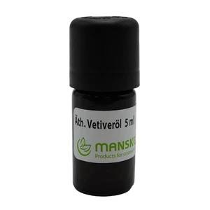 Manske ätherisches Vetiveröl naturrein 5 ml Wurzelöl Parfüm Fixateur Duftöl - Bild 1 von 2