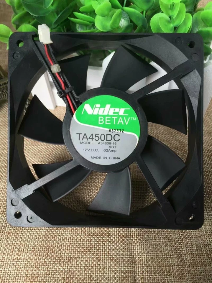 NIEDC  A34808-16AST  Graphics card cooling fan DC12V   0.62A  2Pin - Image 1 of 2