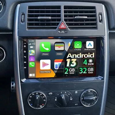 Für Mercedes-Benz A/B Klasse/Vito W169 W639 W245 Autoradio 2+32G Android 13 Navi - Immagine 1 di 4