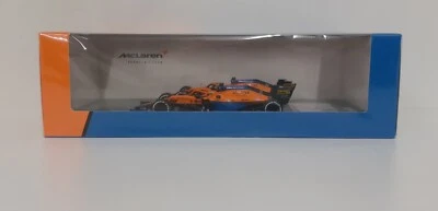 MODELLINO AUTO F1 SCALA 1:43 SPARK MCLAREN MERCEDES NORRIS RICCIARDO ITALIA 2021 - Immagine 1 di 4