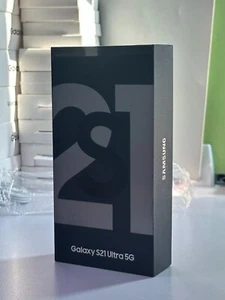New Sealed Samsung Galaxy S21 Ultra 5G 128GB SM-G998U1 Factory Unlocked - Picture 1 of 6