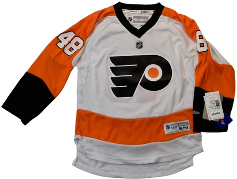 Reebok Youth Boys NHL Philadelphia Flyers Danny Briere Hockey Jersey NWT S/M Cover